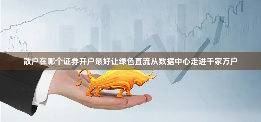 散户在哪个证券开户最好让绿色直流从数据中心走进千家万户